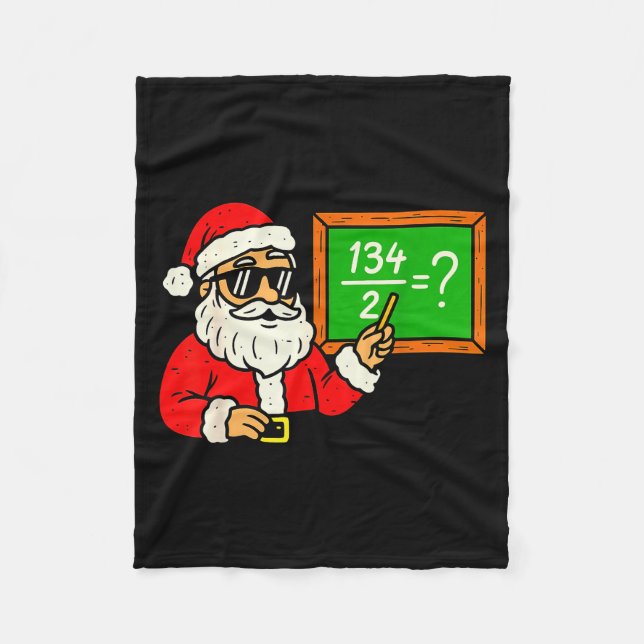 67 Teacher Christmas Santa Six Seven Meme Brainrot Fleecefilt (Framsidan)
