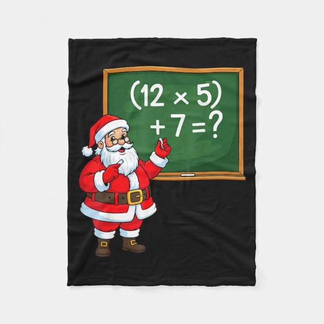 67 Teacher Christmas Santa Six Seven Meme Brainrot Fleecefilt (Framsidan)