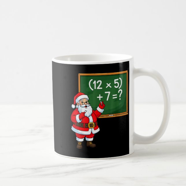 67 Teacher Christmas Santa Six Seven Meme Brainrot Kaffemugg (Höger)
