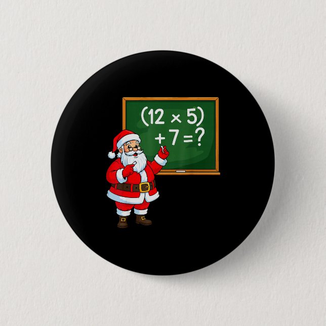 67 Teacher Christmas Santa Six Seven Meme Brainrot Knapp (Framsida)
