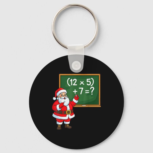 67 Teacher Christmas Santa Six Seven Meme Brainrot Nyckelring (Framsida)