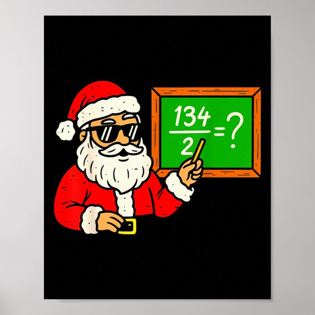 67 Teacher Christmas Santa Six Seven Meme Brainrot Poster (Framsidan)