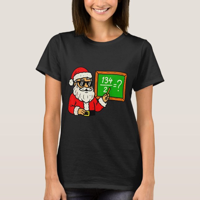 67 Teacher Christmas Santa Six Seven Meme Brainrot T Shirt (Framsida)
