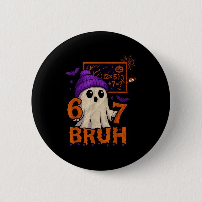67 Teacher Halloween Ghost Six Seven Meme Math Equ Knapp (Framsida)