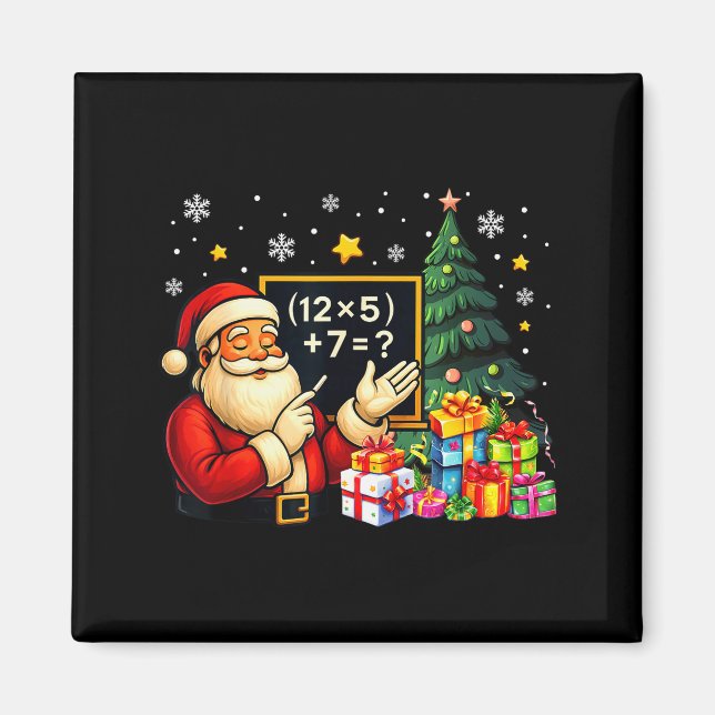 67 Teacher Santa Christmas Six Seven Meme Brainrot Magnet (Framsidan)