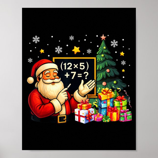 67 Teacher Santa Christmas Six Seven Meme Brainrot Poster (Framsidan)