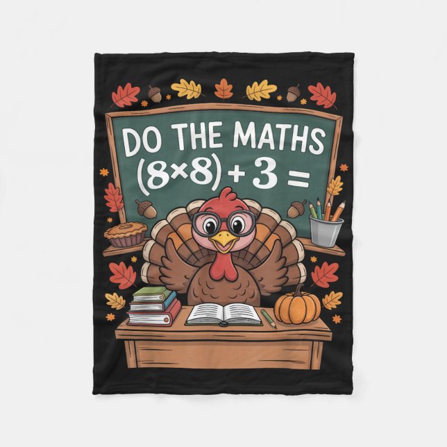 67 Teacher Thanksgiving Turkey Six Seven Meme Do T Fleecefilt (Framsidan)