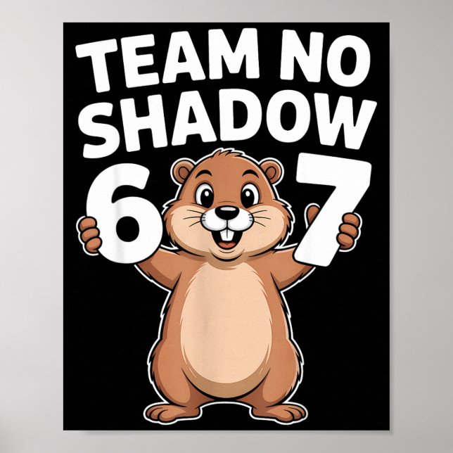 67 Team Ingen Skugga Groundhog Dag 6-7 Meme Pojkar Poster (Framsidan)