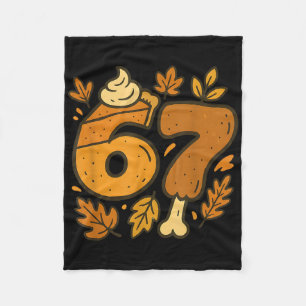 67 Thanksgiving Meme Rolig Six Seven Gen Alpha Sla Fleecefilt
