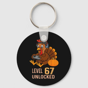 67 Thanksgiving Pojkar Turkiet Gamer Six Seven Mem Nyckelring