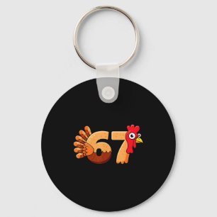67 Thanksgiving Rolig Kalkon Thanksgiving 67 Turki Nyckelring