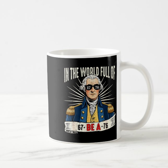 67 To 76 Funny George Washington History Meme  Kaffemugg (Höger)