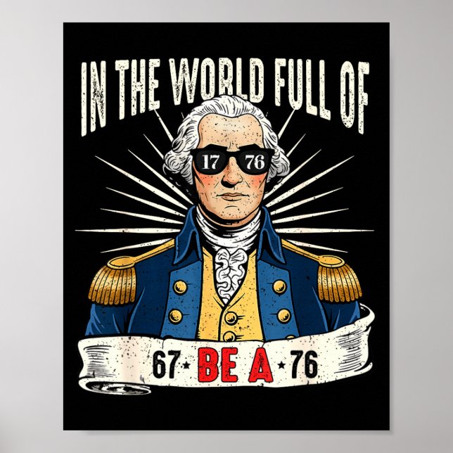 67 To 76 Funny George Washington History Meme  Poster (Framsidan)