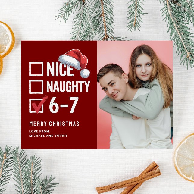 67 Tonåring Meme 6-7 Jul Foto Julkort (Skapare uppladdad)