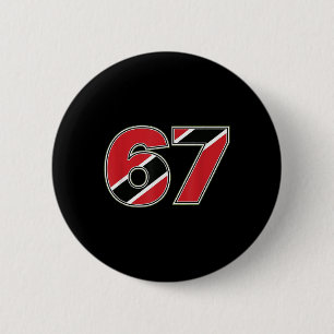 67 Trinidad Togo flagga nummer design Knapp