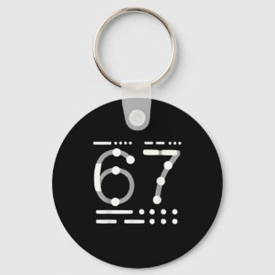 67 Tröja, Morse Code 67 Kid Meme Six Seven Grafisk Nyckelring