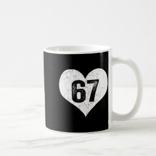 67 Valentine Rolig Six Seven 6 7 Meme Gen Alpha Sl Kaffemugg