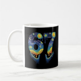 67 Van Gogh Starry Night Ice Cream Drip Funny Kaffemugg