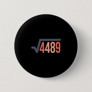 67 Vintage Roligt Meme Kvadratrot 4489 Slang Math Knapp