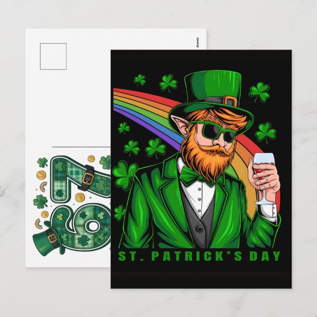 67 Viralt Meme St Patricks Helg Vykort (Fram/baksida)