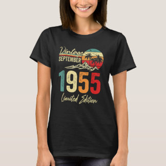 67 Yr Old Vintage September 1955  67th T Shirt