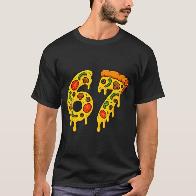 67 Zza Meme Rolig Six Seven Gen Alpha Slang Barn D T Shirt (Framsida)