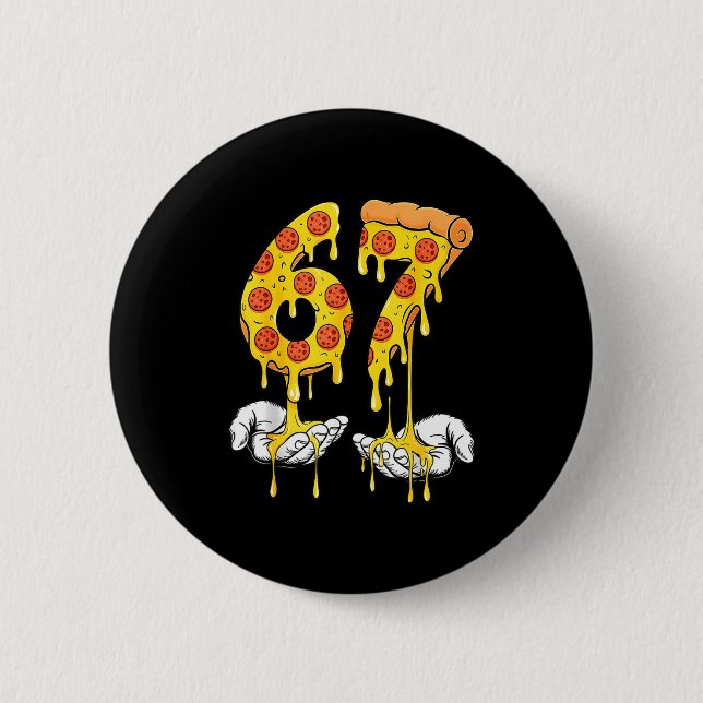67 Zza Meme Rolig Zza Älskare  Knapp (Framsida)