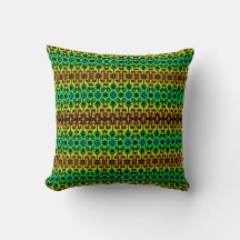 67Ebony Lime Modern Afrikansk Svart & Grön Geometr
