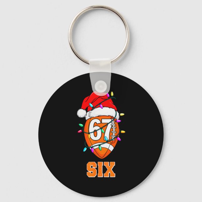 67endy Xmas Fotboll – Six &amp; Seven Matchande Co Nyckelring (Framsida)