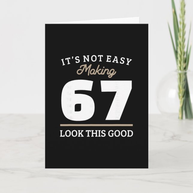 67th Birthday 67 Year Old Gift  Kort (Framsida)