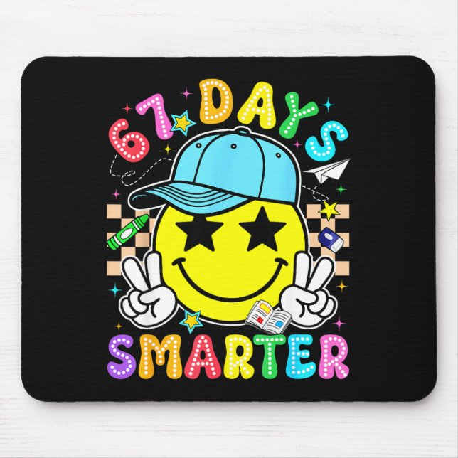 67th Day Of School 67 Days Smarter Teacher Boy Gir Musmatta (Framsidan)