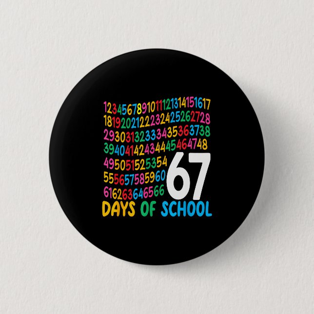 67th Day Of School 67 Math Numbers Teacher Kids 67 Knapp (Framsida)