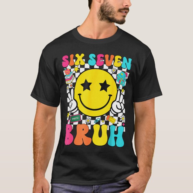 67th Day Of School Shirt 67 Days Smarter Smile Fac T Shirt (Framsida)