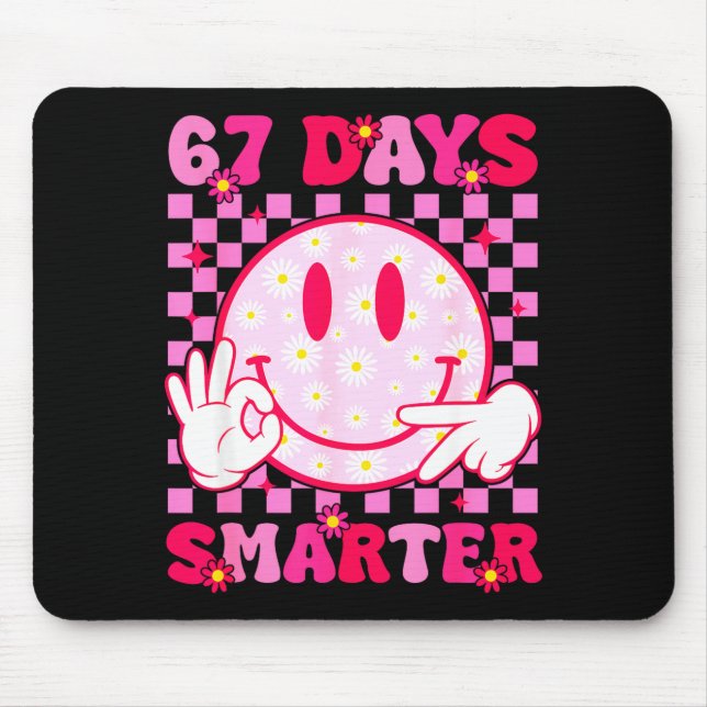 67th Day Of School Shirt 67 Days Smarter Teacher B Musmatta (Framsidan)