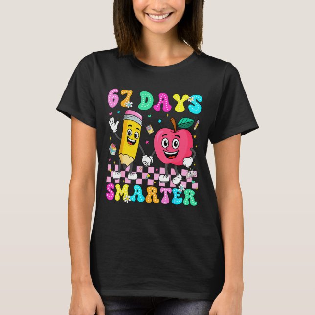67th Day Of School Shirt 67 Days Smarter Teacher B T Shirt (Framsida)