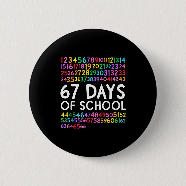 67th Day Of School Teacher Kids 67 Math Numbers 10 Knapp (Framsida)