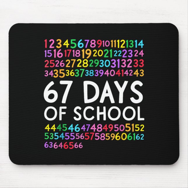 67th Day Of School Teacher Kids 67 Math Numbers 10 Musmatta (Framsidan)