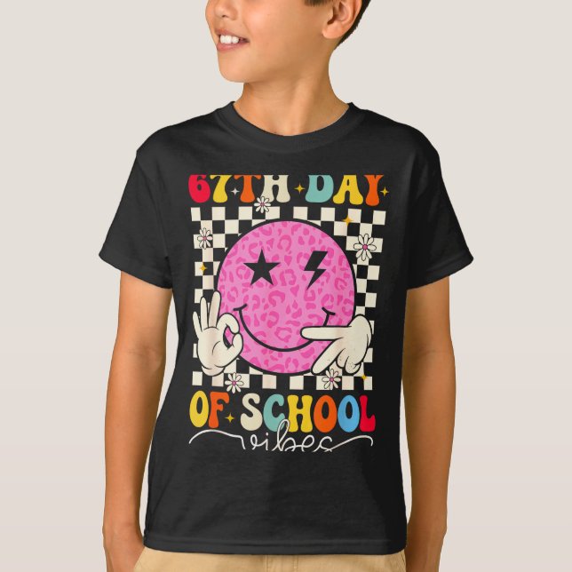 67th Day Of School Vibes Funny Six Seven 67 Meme S T Shirt (Framsida)