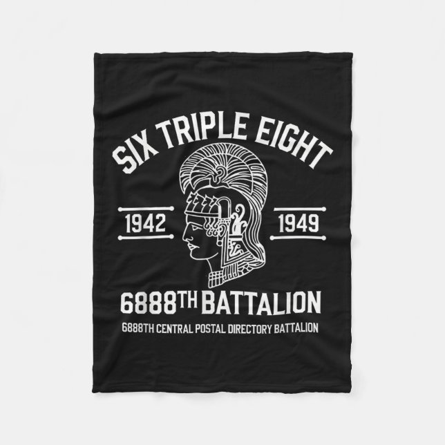 6888th Central Postal Directory-bataljon 6 Triple Fleecefilt (Framsidan)