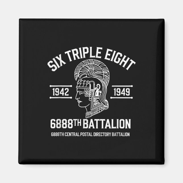 6888th Central Postal Directory-bataljon 6 Triple Magnet (Framsidan)
