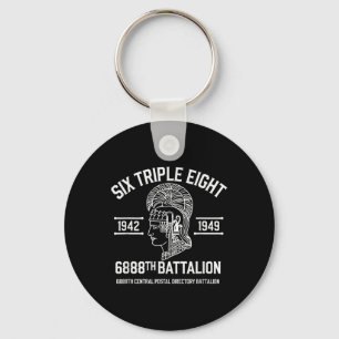 6888th Central Postal Directory Battalion 6 Triple Nyckelring