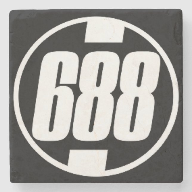 688, Midtown Atlanta Marble Stone Underlägg Sten (Framsidan)