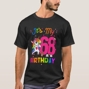 68 år gammal Unicorn Det är min 68:e födelsedagsfl T Shirt