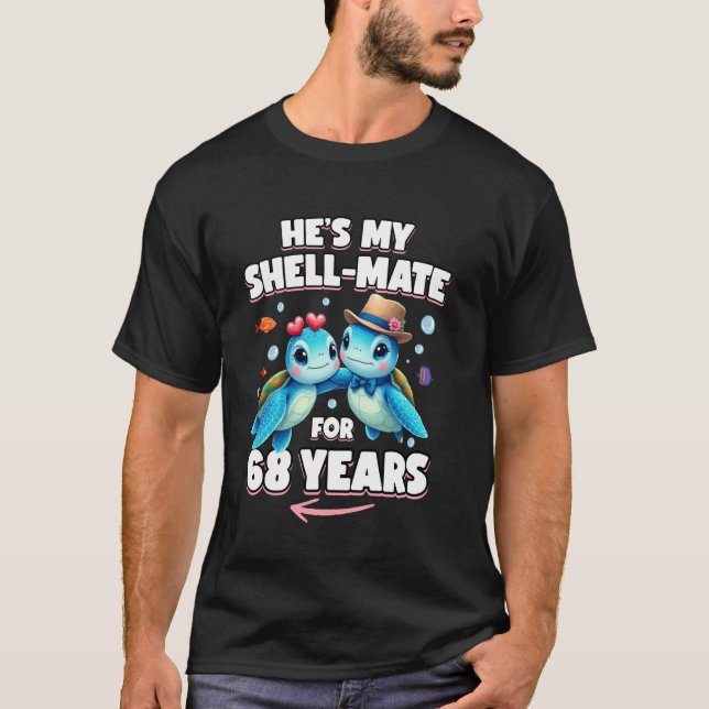 68 år Kretsdag Turtles Hon är min. T Shirt (Framsida)