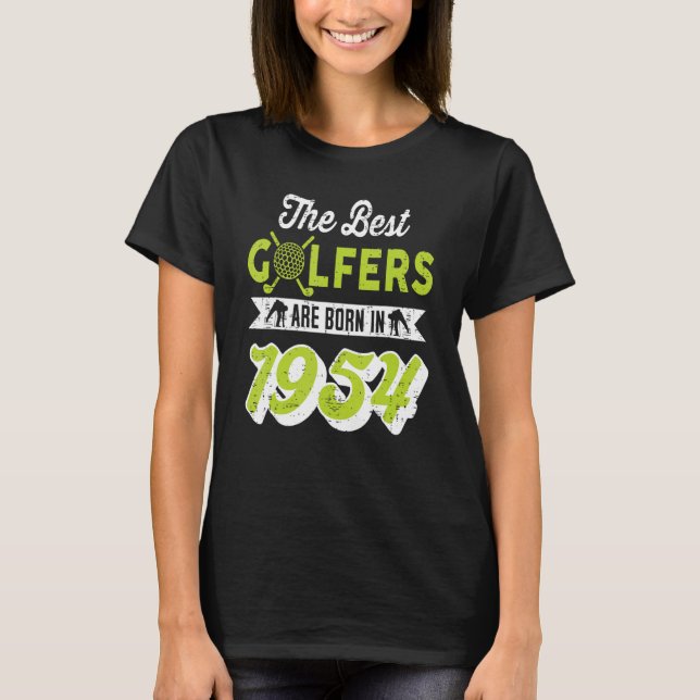 68-åriga Golfer Golfing Golf 1954 68:e födelsedage T Shirt (Framsida)