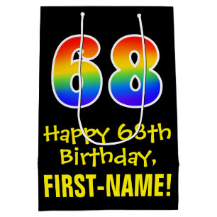 68-årsdag: Rolig, Djärv, Färgrik, Regnbåge "68"