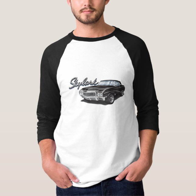 68 Buick Skylark i svart Tee (Framsida)