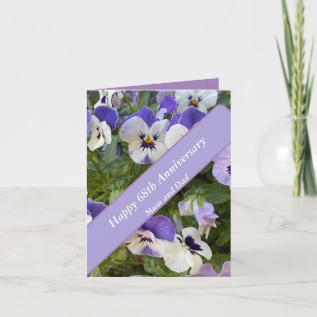 68:e årsdagen redigerbar kort (Framsida)