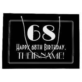 68:e födelsedagen: Art Deco Inspired Stil "68", Na