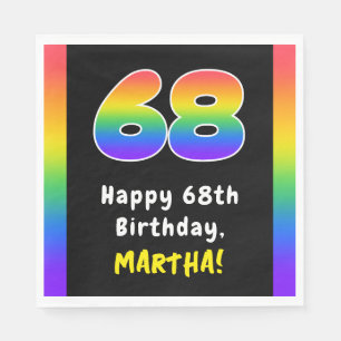68:e födelsedagen: Rainbow Spectrum nr 68, Anpassa Pappersservett
